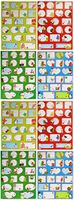 Set of 160-2"x2"-2"x4" Self-Adhesive Christmas Gift Tag Stickers - 8.5"x11.25" Sheets of Gift Tag Stickers - 4 Beautiful Themes - 80 Different Unique Tags!