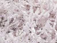 Crinkle Paper Shred for Packaging Gift Box/Basket Filler 2-Ounce Bag (White)