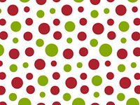 Pack Of 240, Jolly Dots Recycled Christmas Printed Tissue Paper 20" X 30" Sheets Made In USA