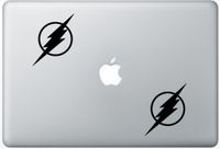 Flash FlashDecals3513 Set Of Two (2x) , Decal , Sticker , Laptop , Ipad , Car , Truck