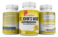 Preceous St. John's Wort The Natural Recommended St John's Wort for Your Mood Stress Support Supplement Relieves Anxiety for Men and Women Aids Weight Loss