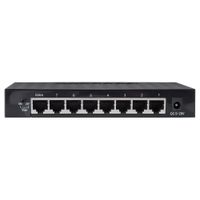 fosa 8 Ports Gigabit Ethernet Network Switch, 10/100/1000Mbps Ethernet Switches/Desktop Ethernet Splitter/Ethernet Hub/RJ45 Smart Network Switch(Black)