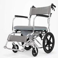 HWZLOIK Wheelchair-Portable Light Weight Wheelchair Foldable Transport Chair Airplane Comfortable Detachable for Elderly Disabled Adult People 919057cm