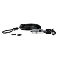 Rocstor Y10C133-B1 Rocbolt Premium Security Cable Keyed Lock - with 2 Keys - 6 ft. - for Notebook, Desktop Computer, Monitor, Docking Station - Galvanized Heavy Duty Steel Construction, Black