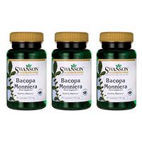 Swanson Bacopa Monniera 10:1 Extract 50 Milligrams 90 Capsules (3 Pack)