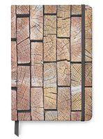 Wood Themed Designs UV Printed on PU Leather A5 Bullet Dotted Journal Notebook