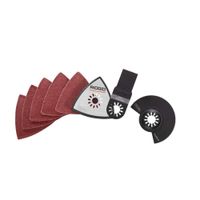 Jobmax Multi-Tool Blade & Sanding Attachment Set (Bulk Packaged) Non-Retail Packaging, A24JM04 included