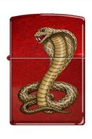 Zippo 8951 Cobra Snake Candy Apple Red Lighter