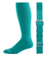 Joe's USA - Baseball Socks & Belt Combo Set (All Sizes & Colors Available) (Teal, Youth (7-9))