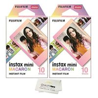 Fujifilm INSTAX Mini Instant Film 2 Pack = 20 SHEETS For Fujifilm Mini 8 & Mini 9 Cameras - Macaron