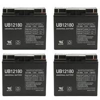 Universal Power Group 12V 18AH Wheelchair Scooter Battery Replacement for BB Battery BP18-12 - 4 Pack