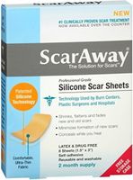 ScarAway Silicone Scar Sheets 8 Count (1.5 x 3) 8 Each by ScarAway