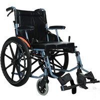 Wheelchair Medical Equipment Comfort Light Transport Folding Portable Travel Chair Elderly Disabled Soft Seat Scooter Wide for Adults Elderly