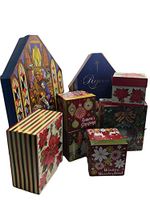 Set of 8 Assorted Size Christmas Gift Box