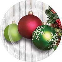 Creative Converting 332041case Christmas Ornaments Dessert Plates, One Size, Multicolor