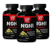 Energy Boost Formula - NONI Extract 500MG - Immunity Booster - Brain Booster Supplements - 3 Bottles (180 Capsules)