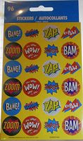 Bang! Zap Zoom Wow! Sticker Sheets - 96 Total