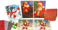 20 Assorted Gift Boxes with Lids, Festive Paper, and Gift Tag Stickers (Vintage Santa-Themed Gift Boxes)