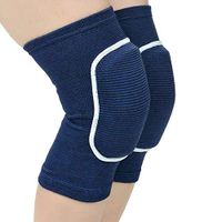 MINILUJIA Children's Kids Knee Brace Tight Non-Falling Sponge Sleeves Breathable Flexible Elastic Support Protector Cover 2PCS/Pair (s, Navy Blue)