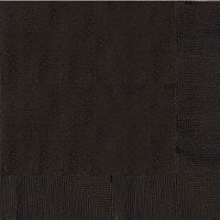 3 Ply Paper Lunch Napkins | 50ct (Jet Black)