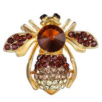 Wholesale Insect Bee Pearl Crystal Rhinestone Enamel Brooch Pin Women Jewelry Popular Novelty Creation Beauty Party Girls Woman Cheap Womans | Choose Style - 32