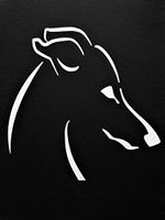 Chase Grace Studio Italian Greyhound Greyhounds Vinyl Decal Sticker|White|Cars Trucks Vans SUV Laptops Wall Art|5.25" X 5.25"|CGS818