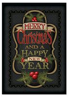 NobleWorks ''Chalk Up Another Holiday'' Funny Merry Christmas Greeting Card, 5'' x 7'' (C3297GXSG)