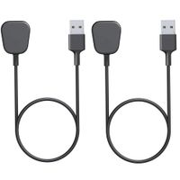 Hommaus Charging Cable Replacement for Fitbit Charge 3 SE Advanced Fitness Tracker, Securely Holds Tracker for Optimal Charging (2 Pack)
