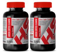 Green Coffee Bean Extract Fat Burner - Green Coffee Cleanse Complex 800 MG - Support Weight Loss (2 Bottles)