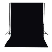 InKach Photography Backdrop - 5 x 7ft Photography Background Screen Pure Color Photo Studio Props (Black)