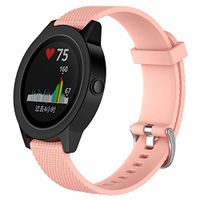 QGHXO Band for Garmin VivoActive 3, Soft Silicone Replacement Watch Band for Garmin VivoActive 3 / Garmin Vivoactive 3 Music/Garmin Forerunner 645 Music (No Tracker)