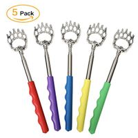 Senhomtog Back Scratcher,Extendable Telescopic Bear Claw Back Itching Massager Scalp Massager Portable Self Hand Massage Tool [5 Pack]