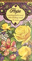 Punch Studio Gold Foil Gem Embellished Long Notepad, Hope Garden 92813