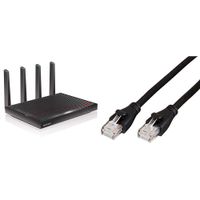 NETGEAR Nighthawk X4S DOCSIS 3.1 Ultra-High Speed WiFi Cable Modem Router Combo & AmazonBasics RJ45 Cat-6 Ethernet Patch Internet Cable - 5 Feet (1.5 Meters)