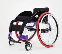 LHQ-HQ Medical Rehab Chair, Wheelchair,Sports Leisure Wheelchairs 11.5Kg Portable Folding Ergonomic Comfortable Armrest Adjustable Backs Legs 100Kg Load Bearing 36 36Cm Seatrehabilitation Sports