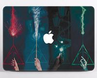 Modo Design Deathly Hallows Symbol Hard Case for Macbook Pro 13 Pro 15 Air 11 Air 12 Air 13 Macbook 12 Retina Mac Book Custom Cover Harry Potter Plastic Hard Case MA2182