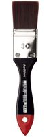 da Vinci Oil & Acrylic Series 5040 Top Acryl Paint Brush, Flat Mottler Red/Brown Synthetic with Plainwood Handle, Size 30