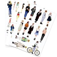 5 PCS Cute Girls DIY Photo Album Diary Luggage Book Phone Stickers