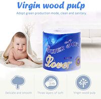 5 Rolls Toilet Paper, Home Kitchen Paper Towels Tissue, Soft, Strong and Highly Absorbent Paper Towels for Daily Use