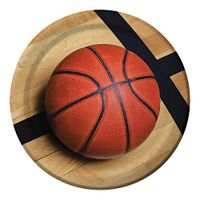Club Pack of 96 Sports Fanatic Basketball Disposable Paper Party Dinner Plates 9"