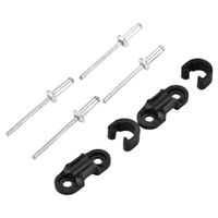 Bike Cable Clip; Bike Cable Holder; Bike Cable Clamp; Bike Cable Buckle; Bike Accessory, Asixx Bike Cable Clamp, 2 pcs Aluminium Alloy Bike Brake Cable Buckle Clip or Bicycle Adjustable Cable Clamp Fi