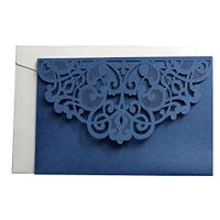 Per Newly 10PCS Laser Cut Wedding Invitations Cards Kit for Marriage Engagement Birthday Bridal Shower