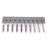 Erayco 10Pcs EB10-6 DIN Rail Terminal Block Press-Fit Jumper, Insert-Pull Bridging Matching UK-2.5B UK5N UDK4 UKK5 External Bridge Copper Jumpers 10 Pole