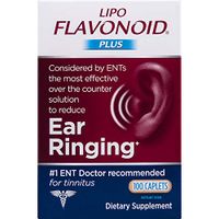 Lipo-Flavonoid Plus Ear Health Supplement | 100 Caplets | #1 ENT Doctor Recommended for Ear Ringing | Most Effective Over the Counter Tinnitus Treatment