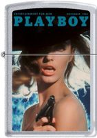 Zippo Playboy Cover Nov 1965 Brushed Chrome Windproof Lighter