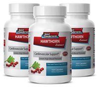 Cayenne Pepper Pills - Hawthorn Berry Extract 360 Capsules - Alieves Anxiety (3 Bottles)