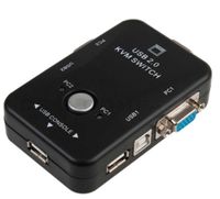 2 PORT KVM SWITCH + 2 SET 3-IN-1 USB KVM CABLES FOR PC