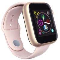 Elbees Store Smart Watch for Women for Android, Smartwatch Support SIM SD Card Slot Make and Answer Phone Camera Pedometer Compatible Android iOS Phones for Men Kids  (Pink)
