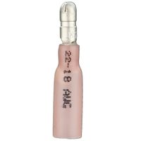 Install Bay HSRMB Heat Shrink Male Bullet Connector 22/18 Gauge .157, Red (100-Pack)