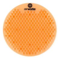 AirWorks AWSFUS231-BX Splash Free Urinal Screen, Citrus Grove, Light 0.22 lb, 8" Height, 6" Width, Orange (Pack of 10)